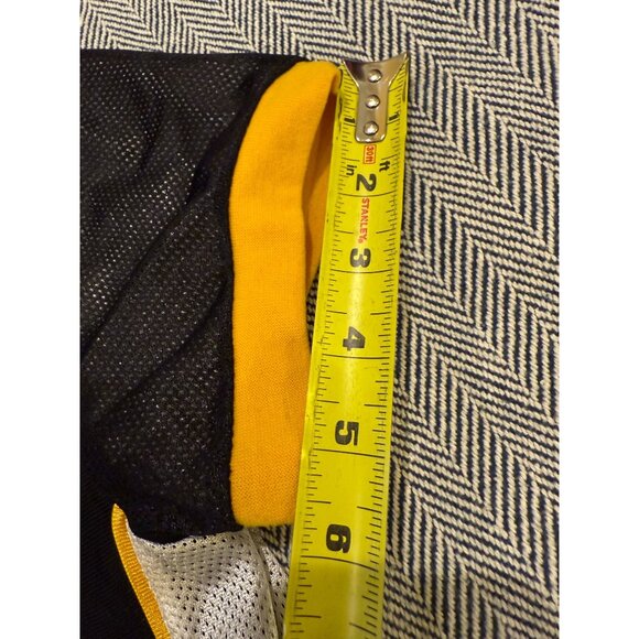 NFL Steelers Reversible Flag Football Jersey With BOOMER Name Black & White Mesh - Picture 12 of 13